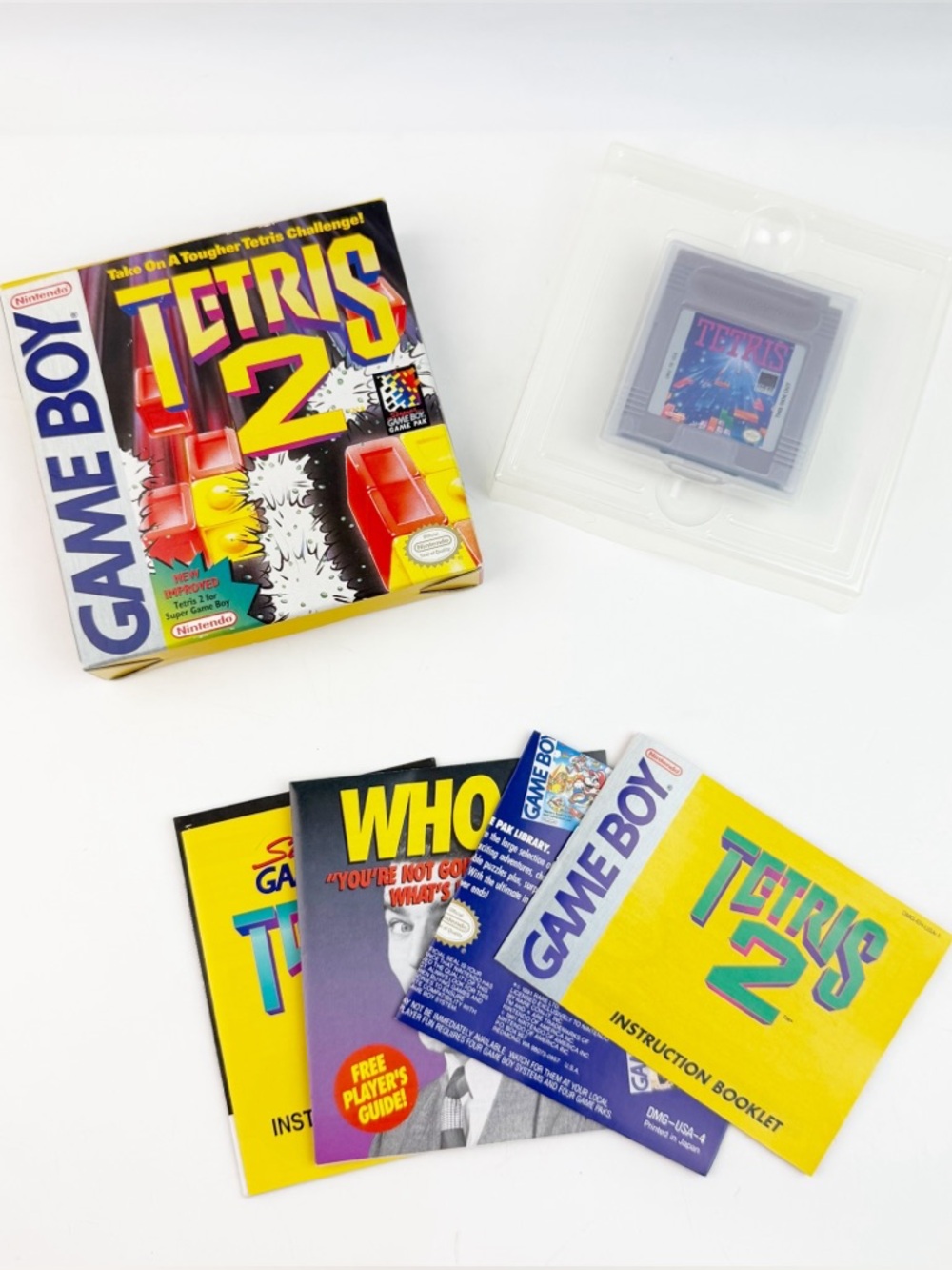 Tetris 2 Nintendo Game Boy 1994 Complete Box Manual Poster Excellent Condition